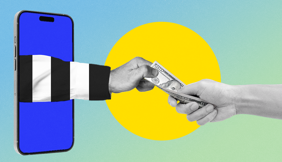 how to spot charity fraud a hand reaches out of a phone to steal money